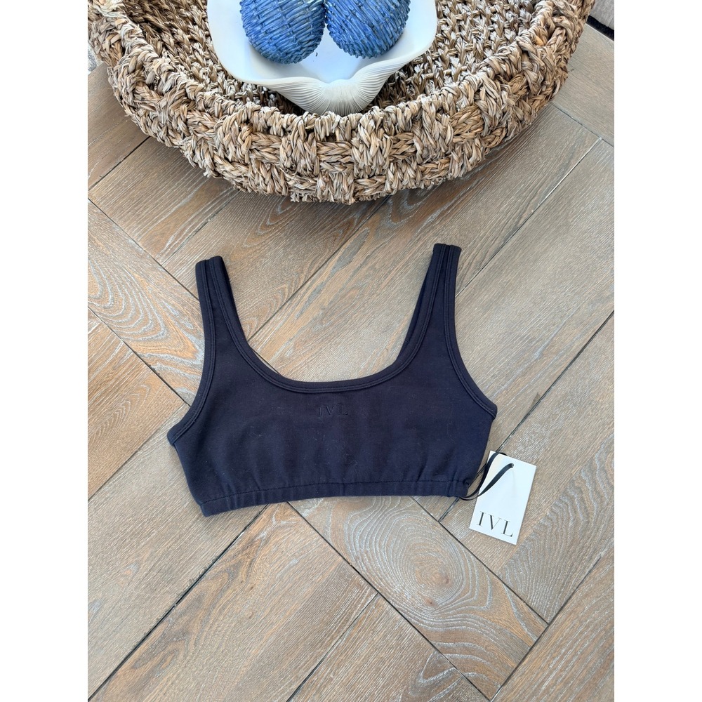 NWT - IVL Collective Jersey Scoop‎ Bra Women Jet Black S